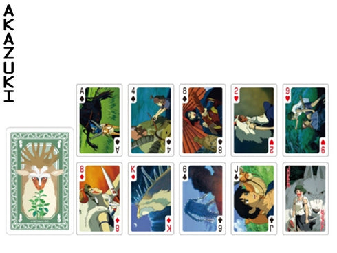 Mononoke princess playing cards